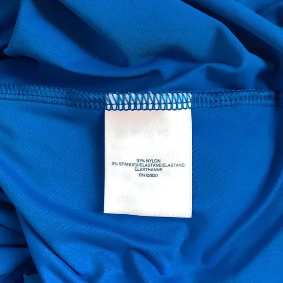 Lands End Women's UPF 50 Sun Protection Swim Tee Rash Guard Long Sleeve SP - Picture 4 of 4